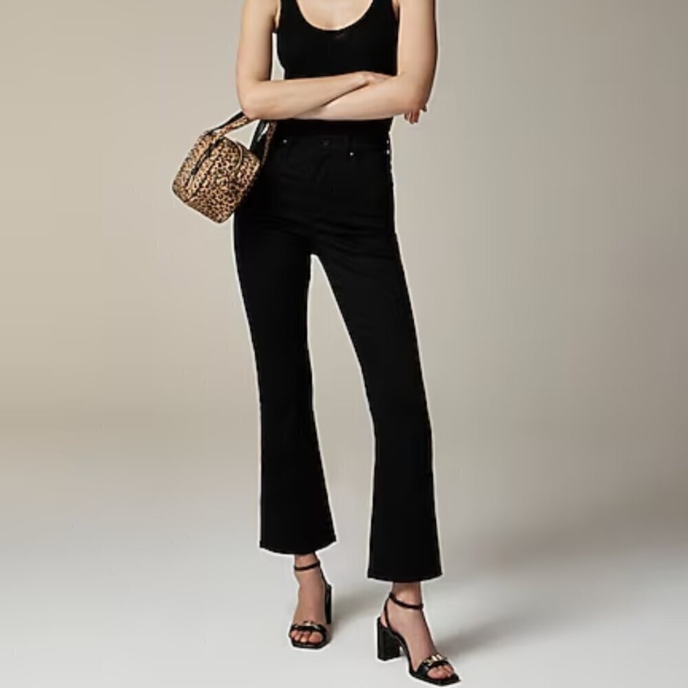 J. Crew Curvy Slim Jeans 2003 Super Stretch Black Size 29 NWT